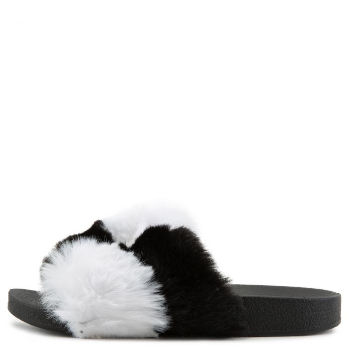 (PS) Bazic-Shi Fur Slides Black/White