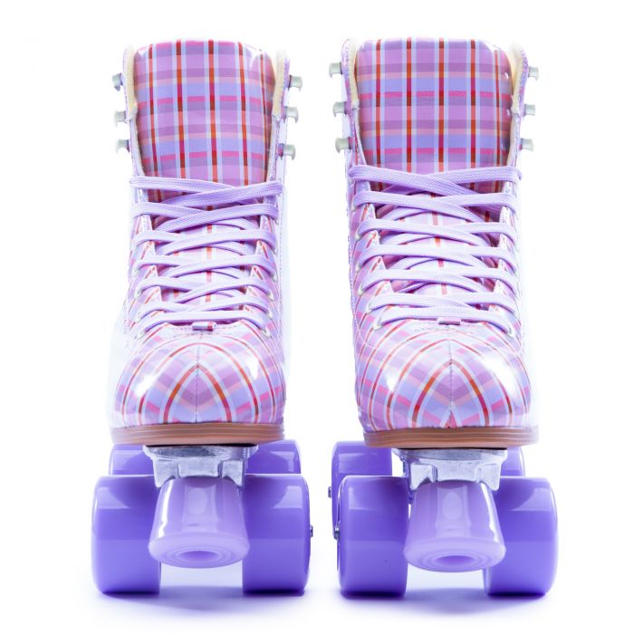 Archie-61 Lace-Up Roller Skates Plaid