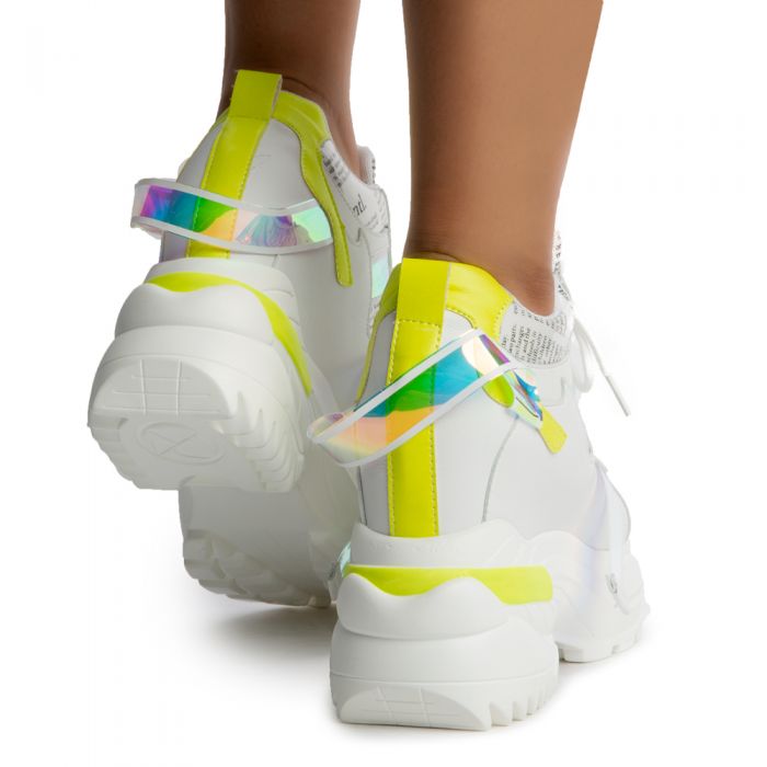 Oval-02 Platform Sneakers Yellow