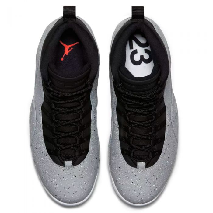 MEN'S AIR JORDAN 10 RETRO LT SMOKE GREY/BLACK-INFRARED 23-WHITE