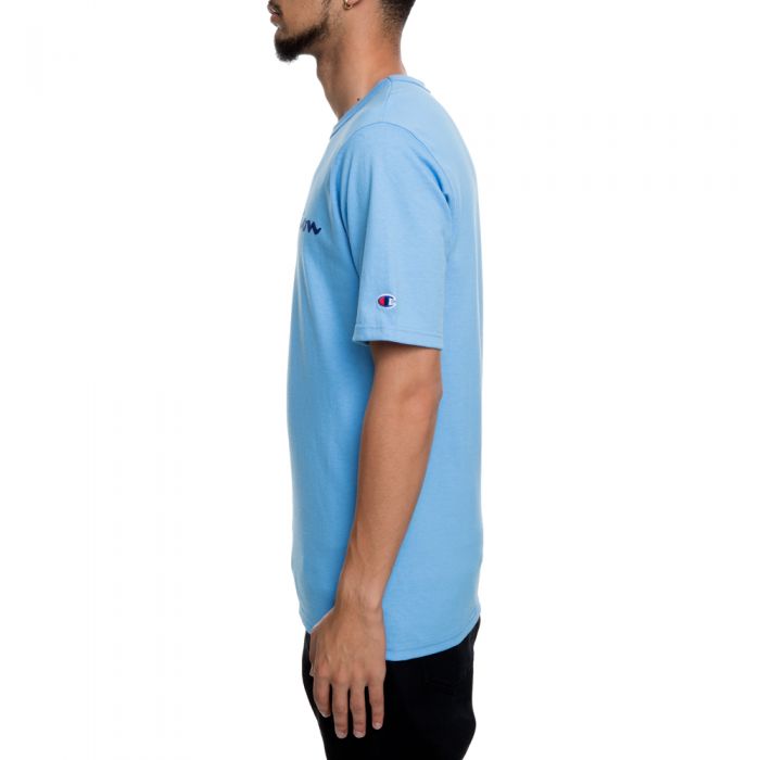 swiss blue champion t shirt