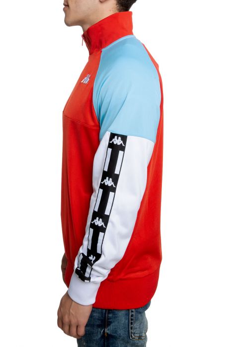 Authentic La Baswer Pullover Red Blaze/Turquoise/White
