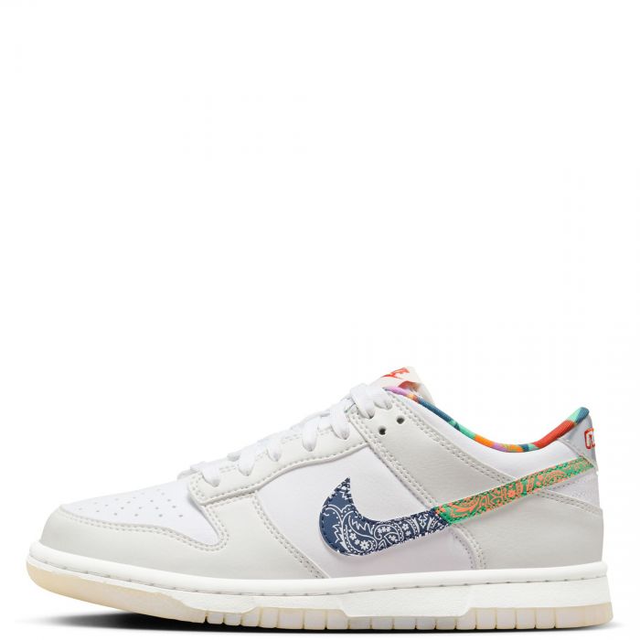 Grade School Dunk Low White/Diffused Blue-White-Mystic Red