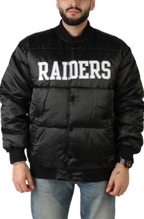 Raiders Puffer Jacket Black
