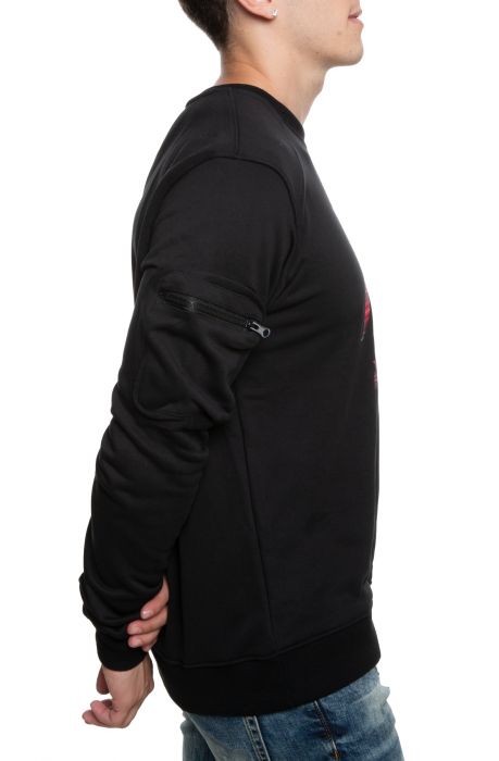 Plaid Knight Crew Black