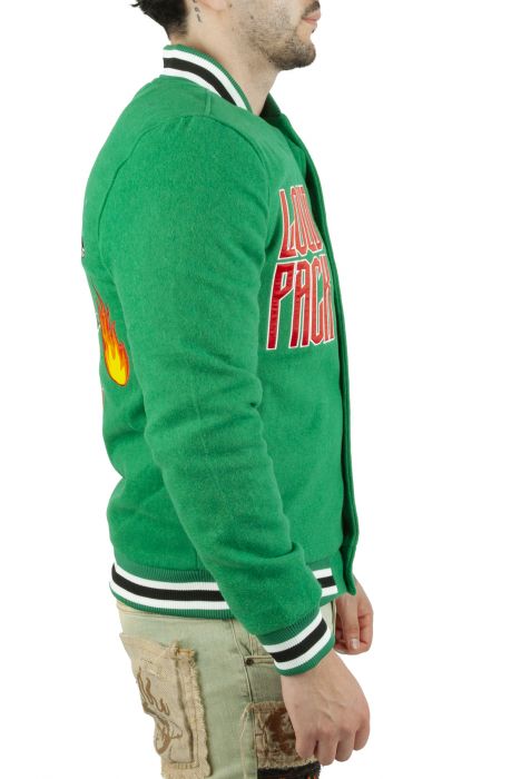 Loud Pack Varsity Jacket Green/Black