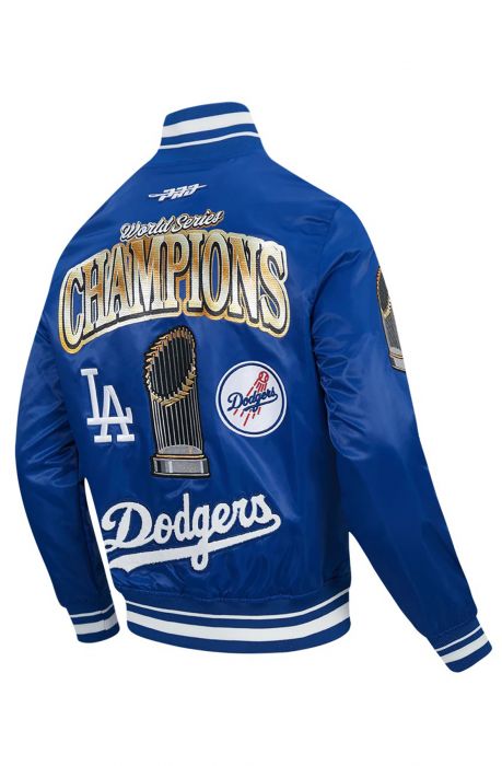 MLB LOS ANGELES DODGERS MLB WORLD SERIES 2025 PRO SATIN JACKET  Dodger Blue