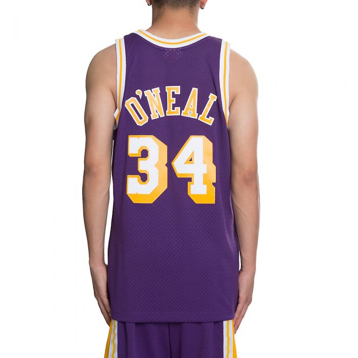 MITCHELL AND NESS Men's Lakers Shaquille O'Neil Jersey 353J