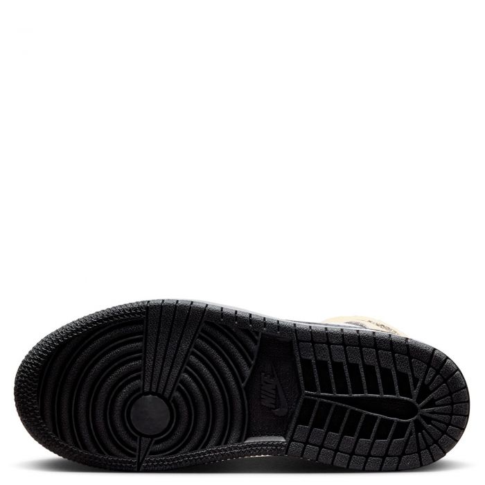 Pre-School Jordan 1 Mid Magic Ember/Sundial-White-Black