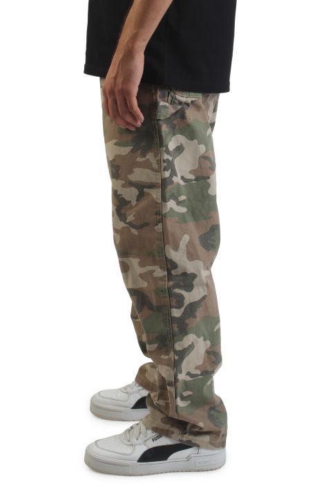 Drill Chore Carpenter Loose Pants Vintage Camo