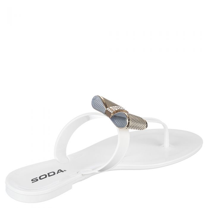 Thong Sandal Glade-S White/Gold