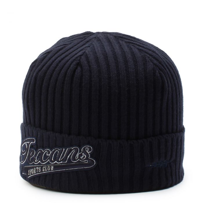Houston Texans Script Beanie  Midnight Navy