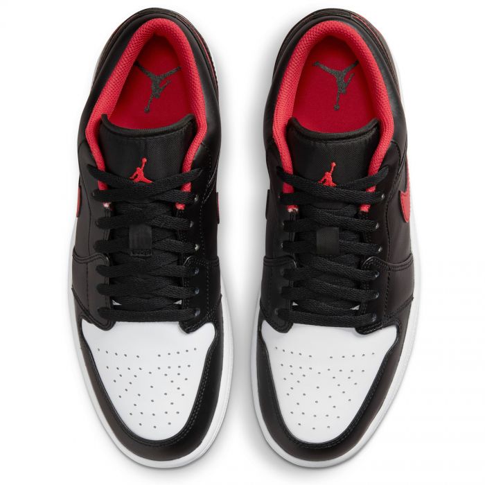 Air Jordan 1 Low Black/Fire Red-White