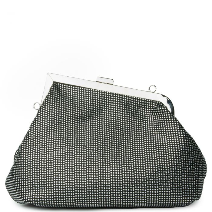 Rhinestone Clutch Black