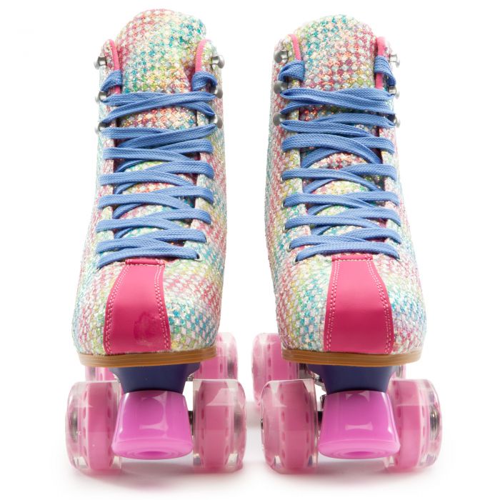 COSMIC SKATES Archie27 Rainbow Checker Roller Skates ARCHIE27MLT Shiekh