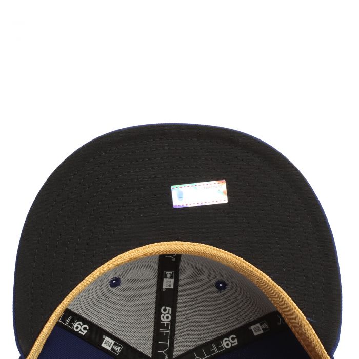MLB Los Angeles Dodgers Gold Collection 59Fifty Fitted Hat  Blue