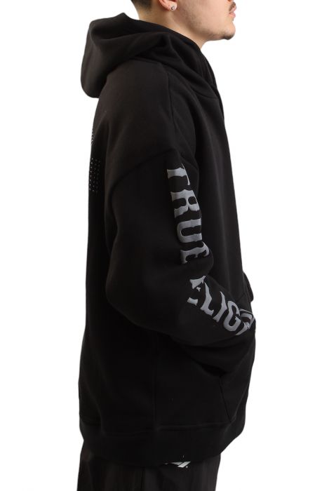Studded Horseshoe Hoodie  Black
