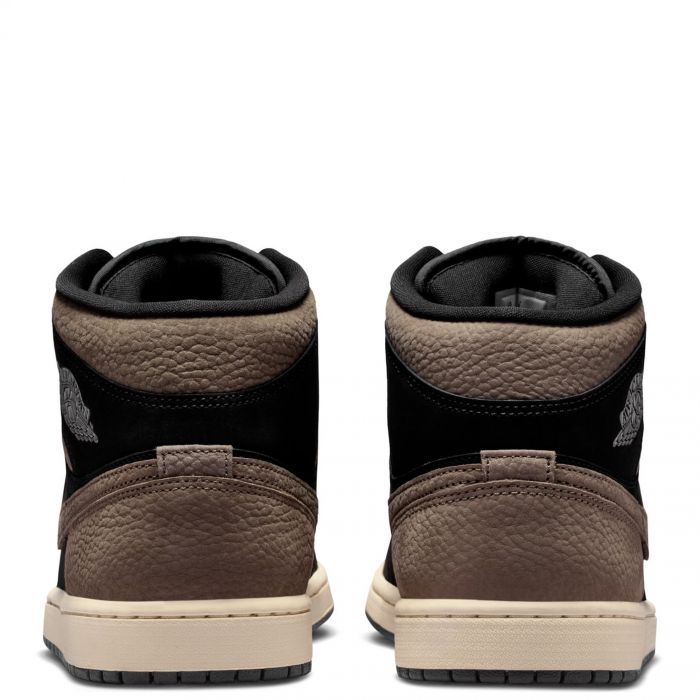 Air Jordan 1 Mid SE Black/Olive Grey-Lt Wild Mango