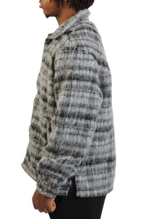 Marley Fluff Shirt Jacket Black Marle