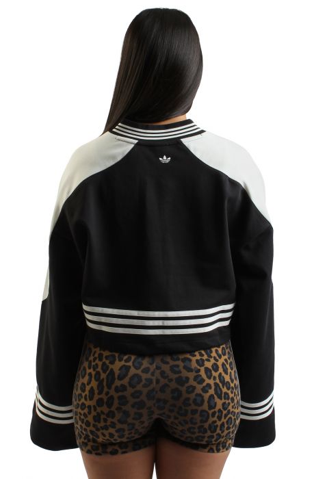 Blocking Crewneck Sweatshirt Black / Off White