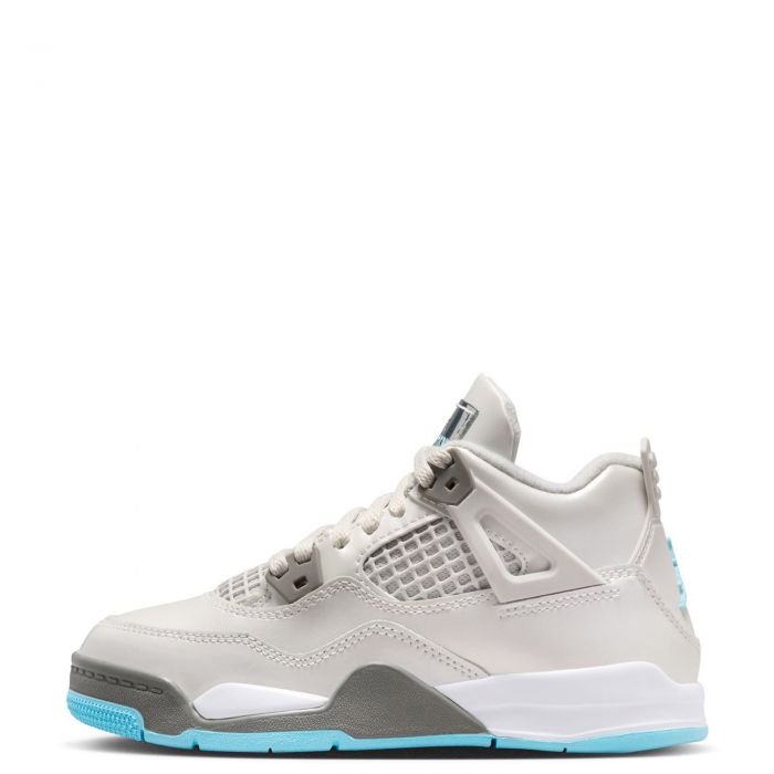 Pre-School Jordan 4 Retro 'Blue Chill' Photon Dust/Blue Chill-Flat Pewter-White