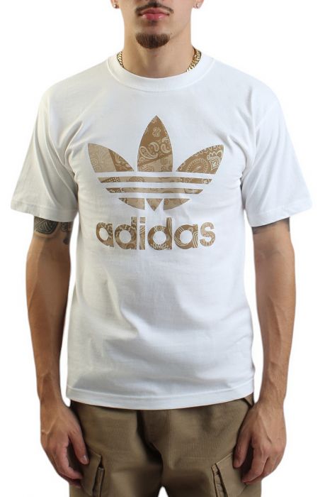 Paisley Trefoil T-Shirt White