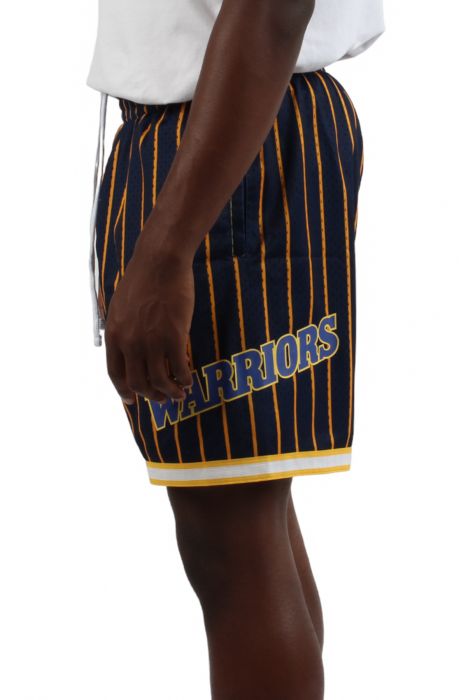 Golden State Warriors Basketball Short Navy/Gold