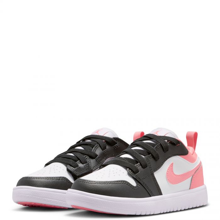 Pre-School Jordan 1 Low Alt Black/Pink Gaze-White