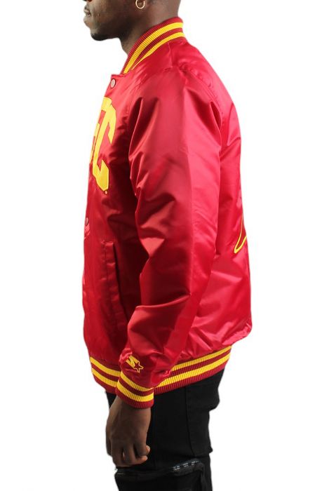 NCAA USC Satin Varsity Jacket 