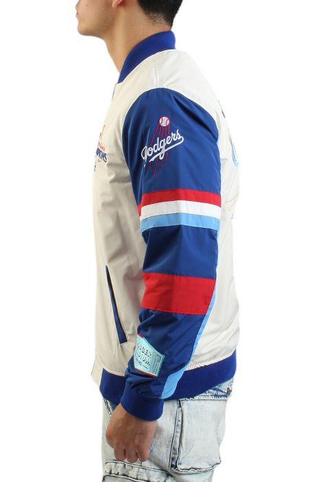MLB Los Angeles Dodgers World Series Champs Jacket Cream/Royal