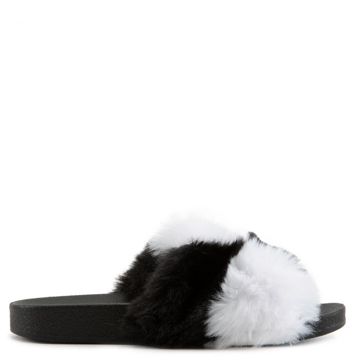 (PS) Bazic-Shi Fur Slides Black/White