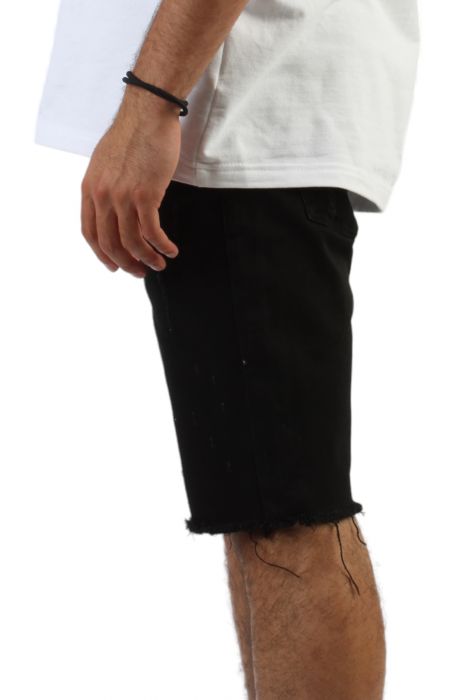 Short Slashed SMOKE RISE Slashed Short JS23120SK-BLK - Shiekh