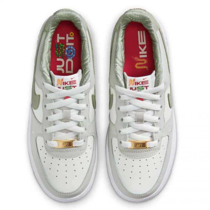 Grade-School Air Force 1 LV8 Sail/Olive Aura-White-Light Bone