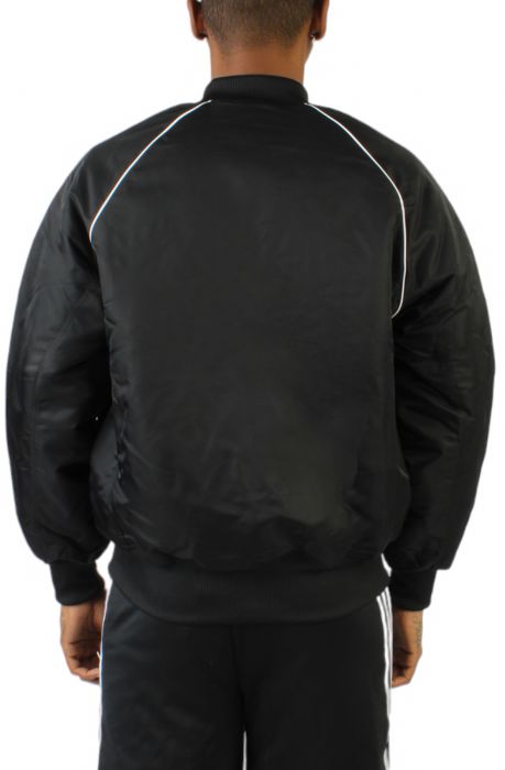 Premium Collegiate Jacket  Black/White