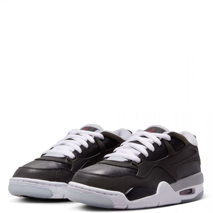 Grade-School Jordan 4 Rm Black/Fire Red-Wolf Grey-White