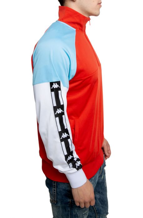 Authentic La Baswer Pullover Red Blaze/Turquoise/White