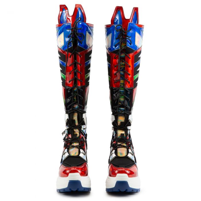 Oval-7 Platform Boots Multi