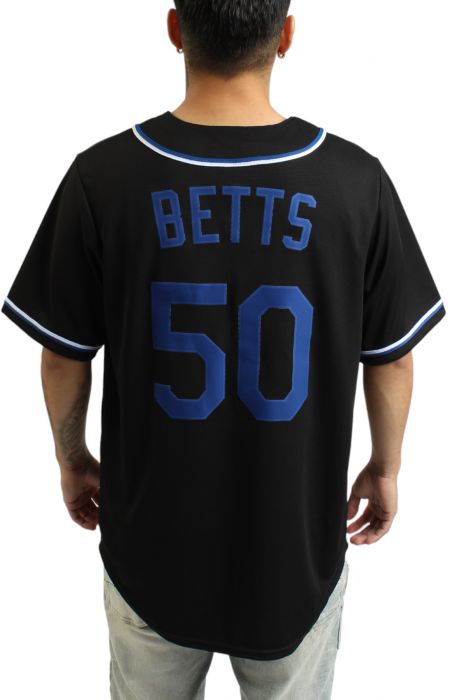 Los Angeles Dodgers Mookie Betts Replica Jersey  Black