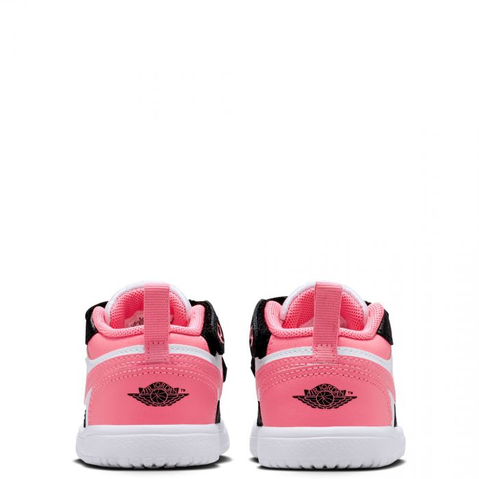 Toddler Jordan 1 Low Alt Black/Pink Gaze-White