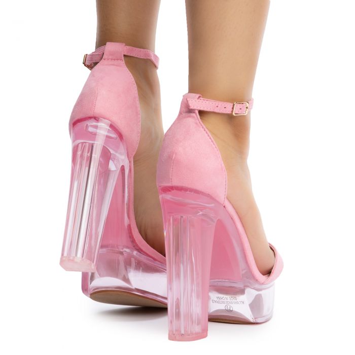 Mcrea Platform Block Heel Pink