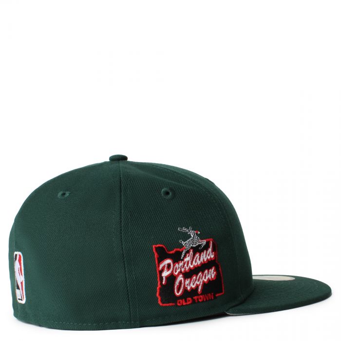 Portland Trail Blazers 59FIFTY Hat  Dark Green