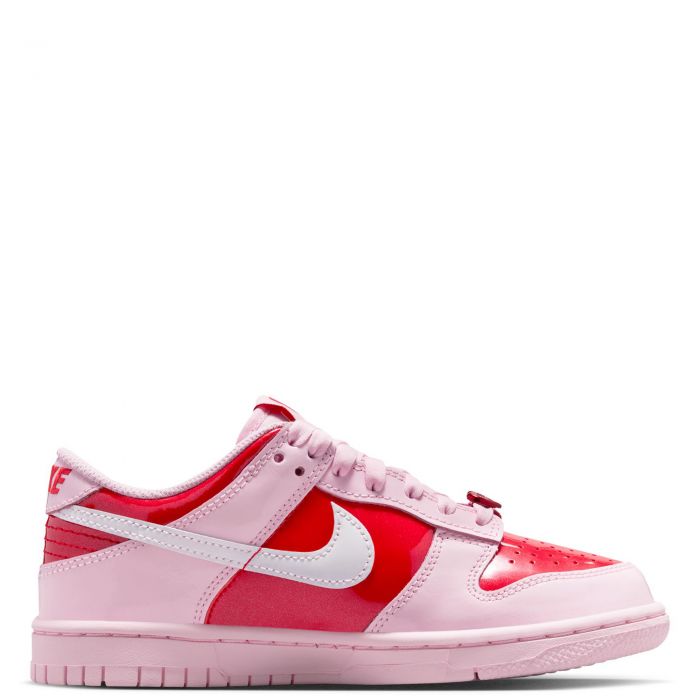 Grade-School Nike Dunk Low Pink Foam/Summit White-Lt Crimson