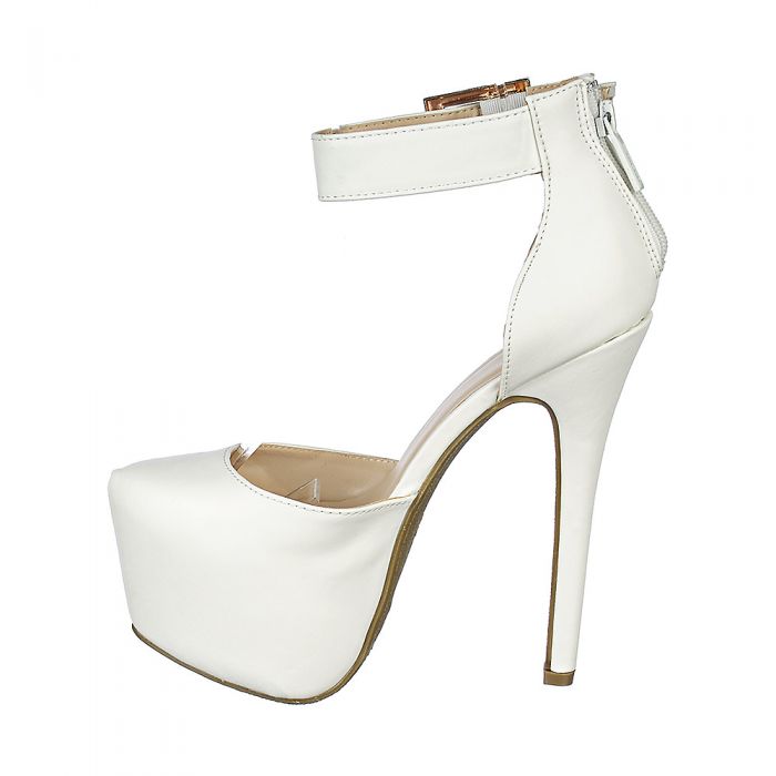 SHIEKH Salome-48 Platform High Heel SALOME-48/WHITE - Shiekh