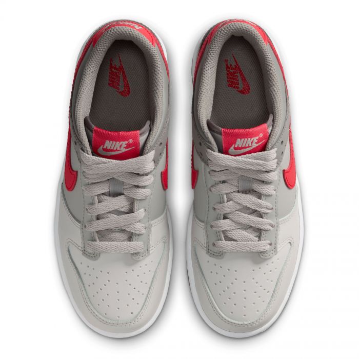 Grade-School Nike Dunk Low Cobblestone/University Red-Soft Grey