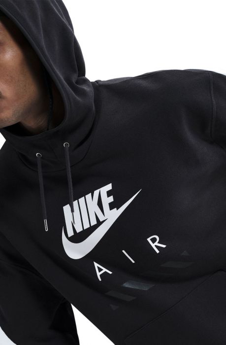  Fleece Pullover Hoodie Black/White/White