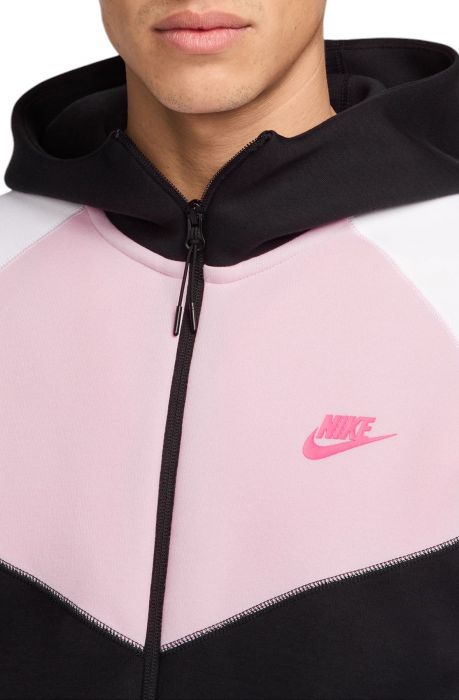 Sportswear Tech Fleece Windrunner Full-Zip Hoodie Black/White/Pink Foam