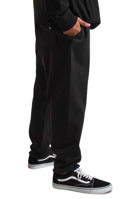 Exaggerated Icon Jogger  Black