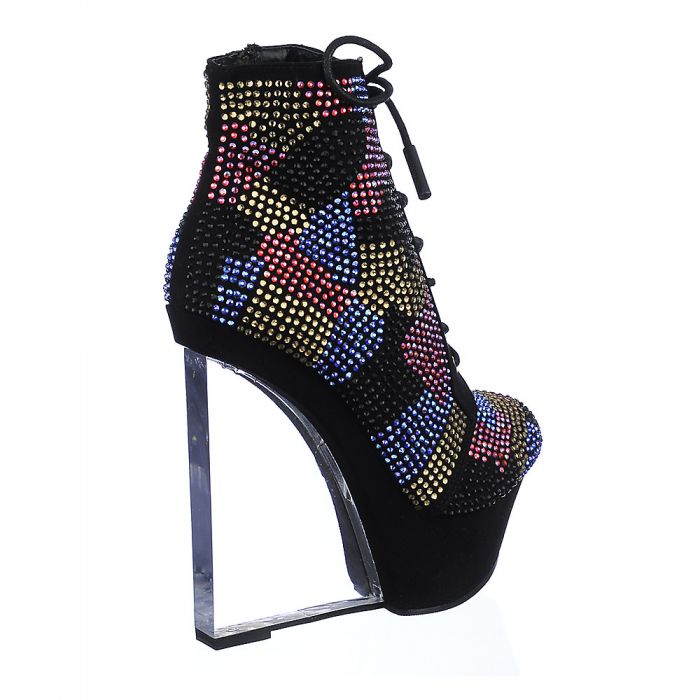 Shiekh 109 Wedge Ankle Boot Black