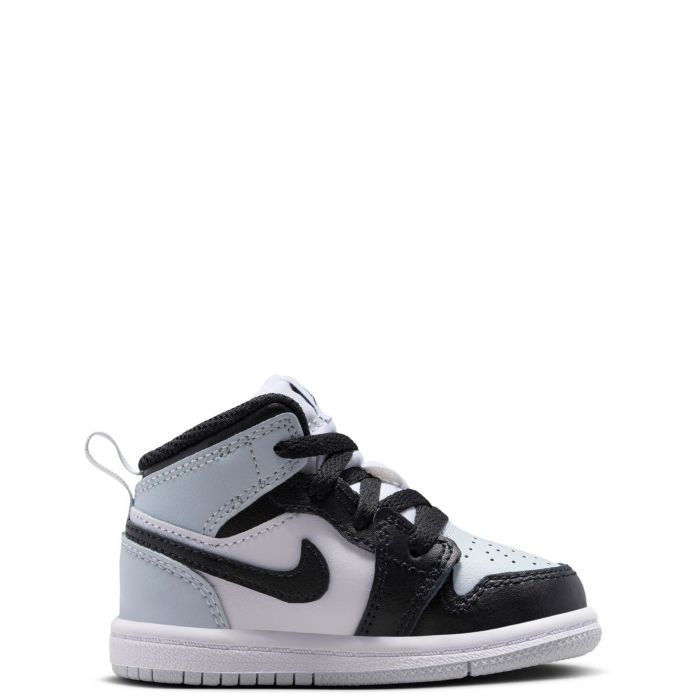 Toddler Jordan 1 Mid Black/Black-Aura-Squadron Blue