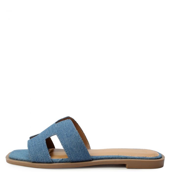 Belize-01 Flat Sandal Denim